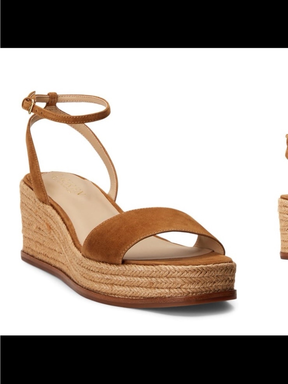 NWB Lauren Ralph Lauren women’s Leona espadrille wedge sandals size 8.5
